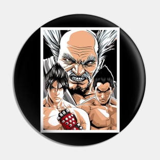 fighter family Pin