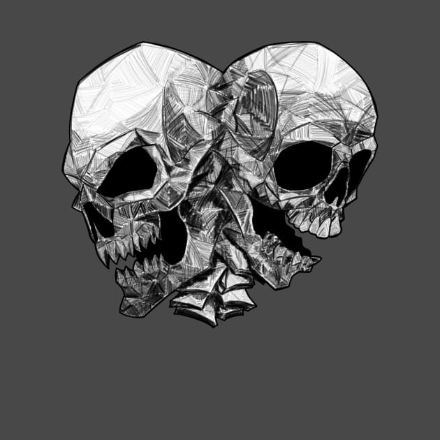 skull heart by Viking_Studio