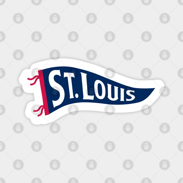 St Louis Pennant - Red Magnet by KFig21