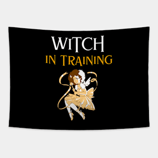 Witch in Training, Cute Girly Graphic Tapestry