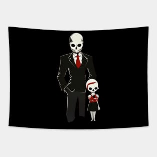 Father's Day elegant skull Tapestry