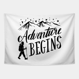 Mountain Adventure Begins Tapestry