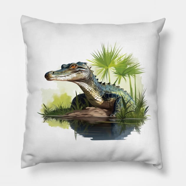 Caiman Pillow by zooleisurelife