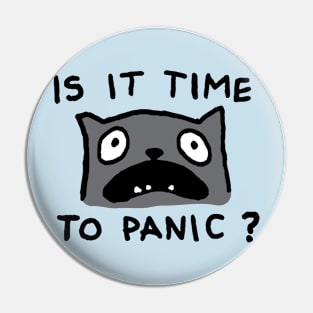 FUNNY INTROVERT PANIC CAT Pin