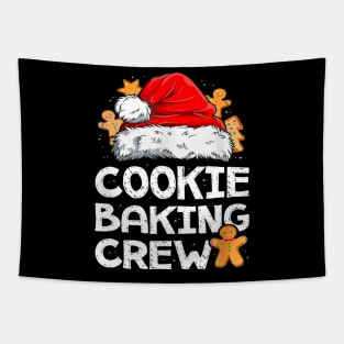 Cookie Baking Crew Christmas Santa Family Gingerbread Team Tapestry