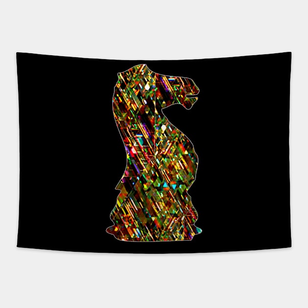 Chess Piece - The Knight 2 Tapestry by The Black Panther