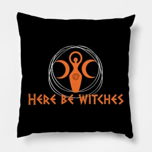 Here be Witches Pillow