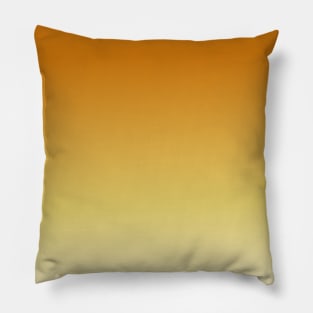 Orange yellow gradient Pillow