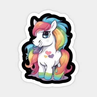 Rainbow Baby Pony Magnet