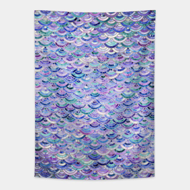 Marble Mosaic in Amethyst and Lapis Lazuli Tapestry by micklyn