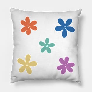 Abstract Flowers - Summer 2022 color palette Pillow