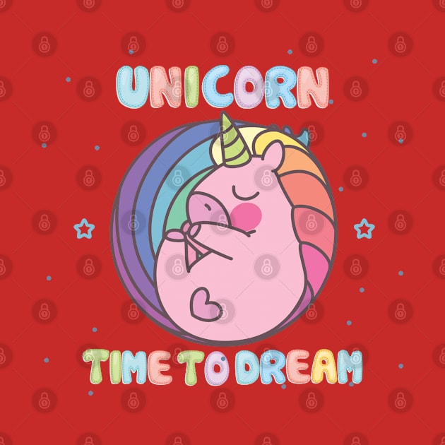 Time to Dream Unicron kids Grils teen fun cute Design by estelA_Sunday