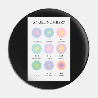 Angel Numbers Chart Aura Aesthetic Pin