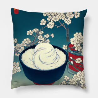 Cute Soury and Creamy Sour Cream with Baker in Winter Pillow