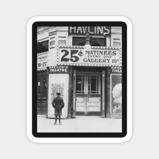 Havlin's Theatre, 1910. Vintage Photo Magnet