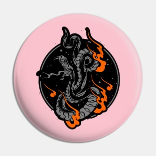 fire snake illustration Pin