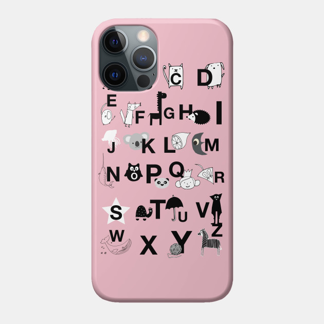 ABC Pink - Alphabet - Phone Case