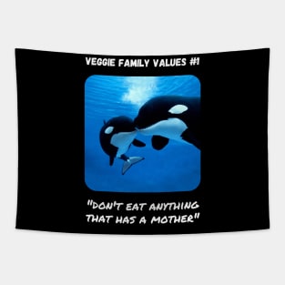 Veggie Family Values #1 (Orca) Tapestry