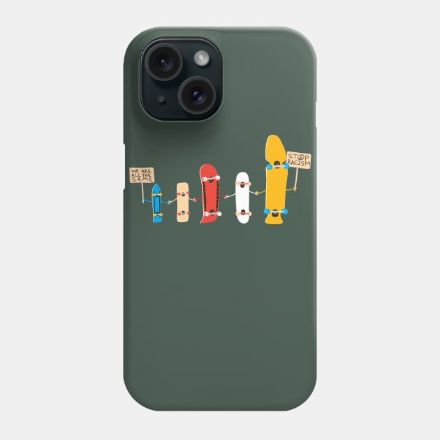 Stop Racism Phone Case by manospd