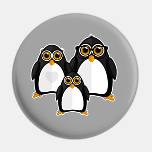 Penguin Family Pin