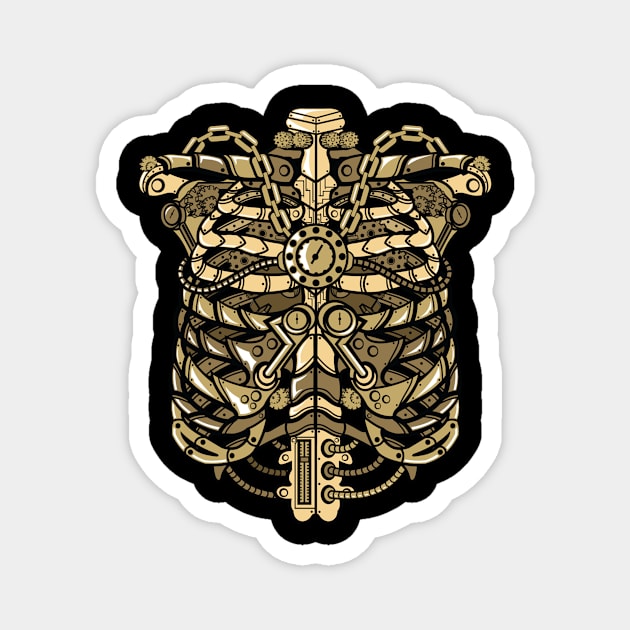 Steampunk-Ribcage Magnet by Eoli Studio