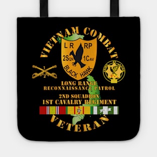 Vietnam Combat Veteran - 2nd Squadron, 1st Cav Regt  LRRP - Black Hawk w VN SVC Tote