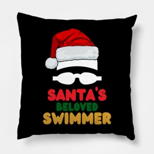 Santas Beloved Swimmer Pillow