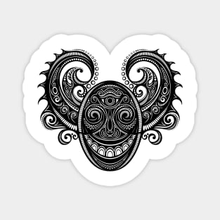 Ornate Face of Demon Magnet