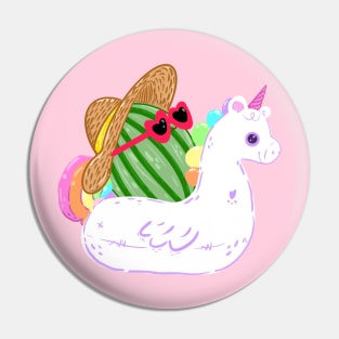 Floaty Watermelon Pin