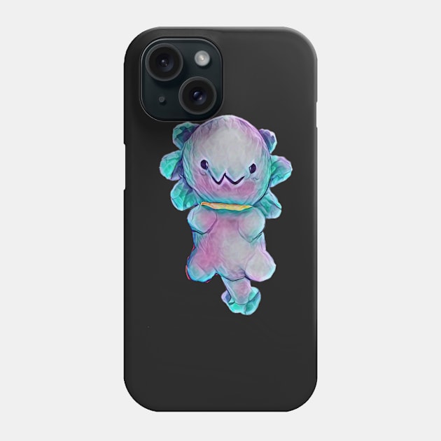 Happy axolotl to cuddle Phone Case by Shadowbyte91