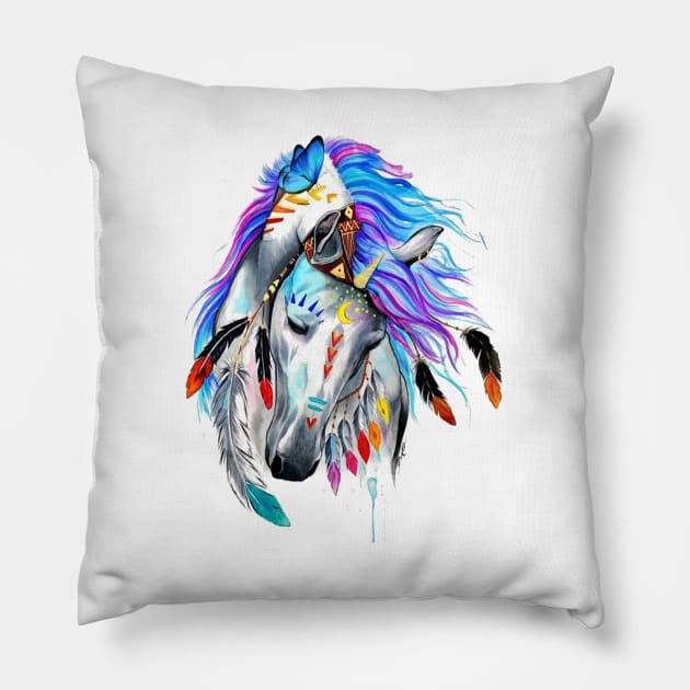 fantasy horse Pillow by The Pharaohs