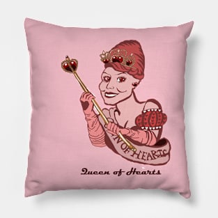 Queen of Hearts Beauty Queen Pillow