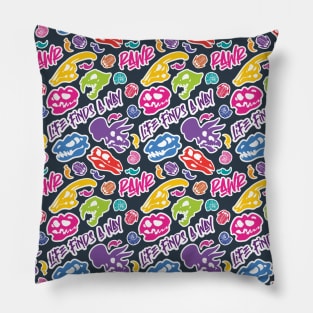 Dinosaur Stickers Pillow