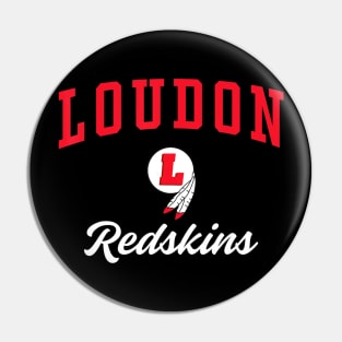 Loudon High School Redskins T Shirt C3 Pin