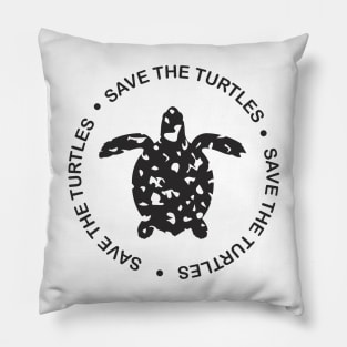 Save The Turtles Pillow