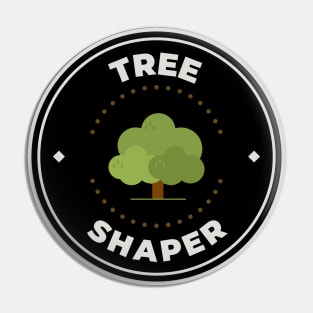 Tree shaper round logo Pin