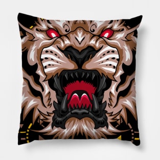 tiger classic retro vintage Pillow