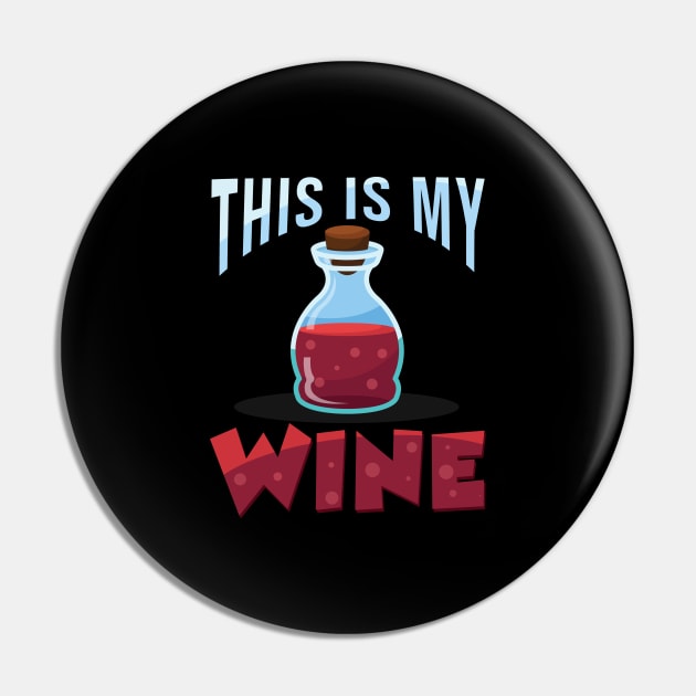Elixir Bottle MMO RPG Quote Roleplay Games Gift Pin by Alex21