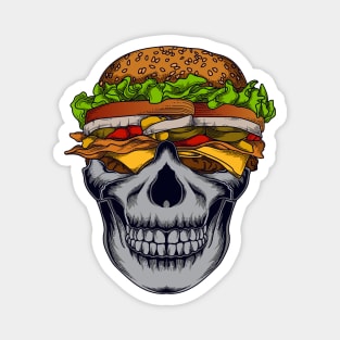 Skull Burger Artwork Magnet