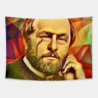 Hippolyte Taine Snow Portrait | Hippolyte Taine Artwork 15 Tapestry