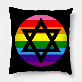 Pride Star of David Pillow