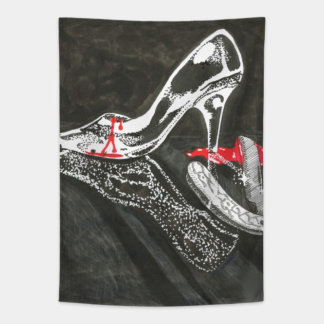 Cinderella's Glass Slipper Tapestry by Créa'RiBo
