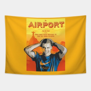 Classic Ads - Ronaldo & Brazil football team - THE AIRPORT (1998) Tapestry