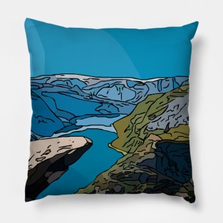 Stickers lake Pillow