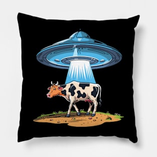 Cow Abduction Pillow