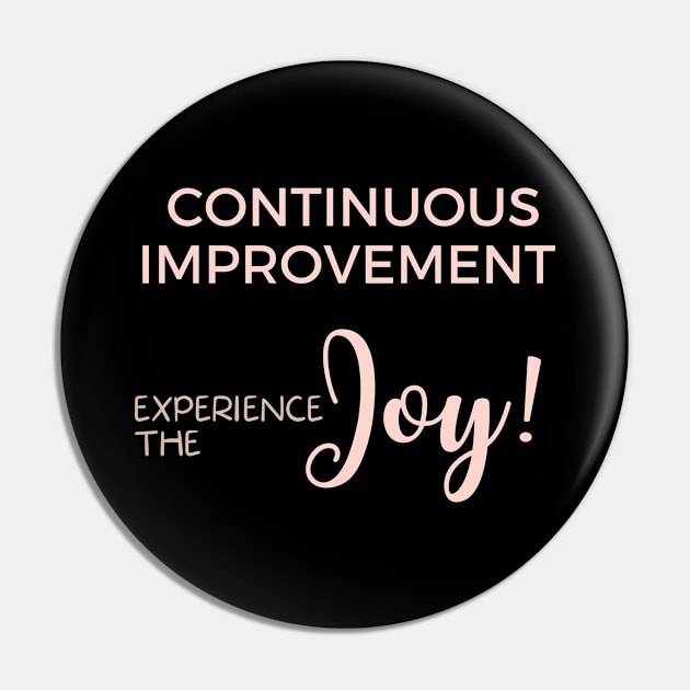 Continuous Improvement Pin by Viz4Business