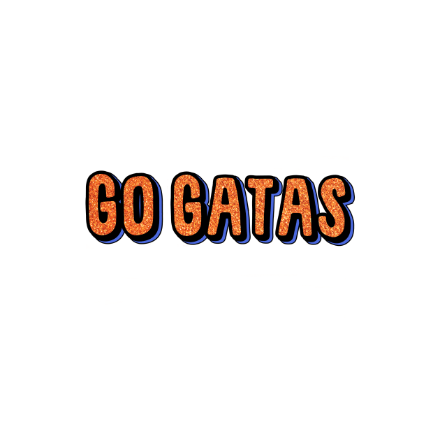 GO GATA University of Florida Glitter by Rpadnis