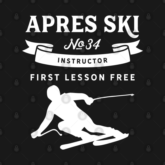 Skiing Instructor Apres Ski Teacher Apresski by dr3shirts