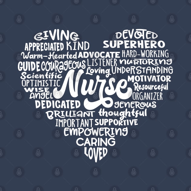 Heart Nurse Word Cloud by Jitterfly