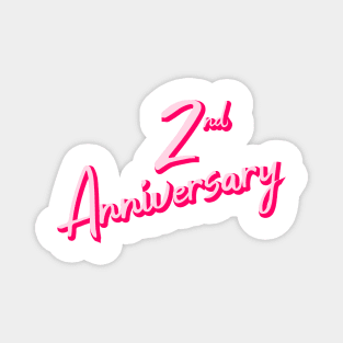 2nd Anniversary Pinky Magnet